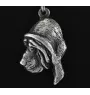 Bluthund, Bloodhound, Chien de St Hubert - Halskette mit Hund, versilberter Anhänger für Hundefans, einzigartiger Schmuck der Marke Art-Dog