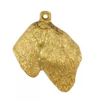 Black Russian Terrier, Chornyi Terrier - Dog necklace in gift box, gold-plated pendant for dog fan, striking jewellery by Art-Dog