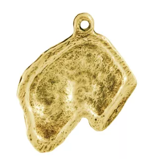 Black Russian Terrier, Chornyi Terrier - Dog necklace, gold-plated pendant for dog fan, unique jewellery by Art-Dog brand