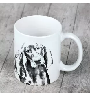 Schwarz-Lohfarbener Waschbärenhund, Black and Tan Coonhound - Tasse mit Hund, Tasse mit Bild, personalisiertes Geschenk der Marke Art-Dog