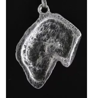 Terrier noir russe - Collier de chien dans une boîte cadeau, médaillon argenté pour fan de chien, pendentif remarquable de la marque Art-Dog