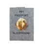 Chien de Saint Hubert, Bloodhound - Porte passeport pour chien, porte document, cadeau pour le voyageur de la marque Art-Dog