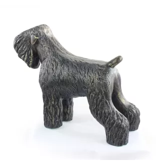 Terrier noir russe - Statue de chien à l'échelle 1:1, statue pour le jardin par Art-Dog