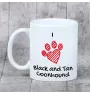 Black and tan coonhound kubek z psem I love Art-Dog