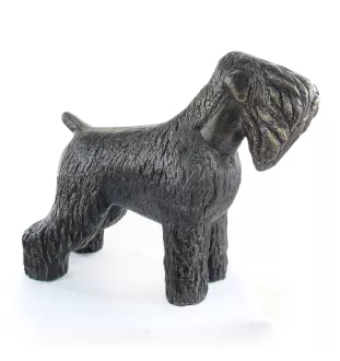 Terrier noir russe - Statue de chien à l'échelle 1:1, statue pour le jardin par Art-Dog