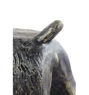 Terrier noir russe - Statue de chien à l'échelle 1:1, statue pour le jardin par Art-Dog