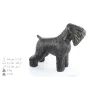 Russischer Schwarzer Terrier, Russkiy Tchiorny Terrier - Lebensgroße Hundestatue, Figur im Maßstab 1:1, Statue für den Garten von Art-Dog