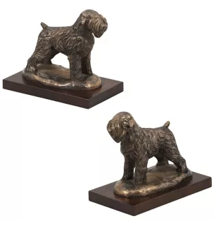 Russischer Schwarzer Terrier, Russkiy Tchiorny Terrier - Hundestatue, Figur für Büro, Trophäe für Hundeausstellung von Art-Dog brand