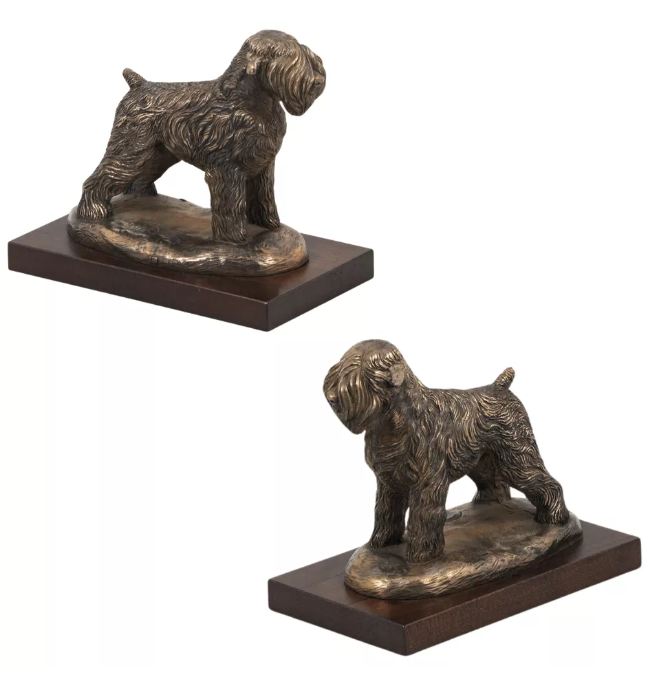 Terrier noir russe - statue de chien, figurine pour bureau, trophée pour exposition canine par la marque Art-Dog