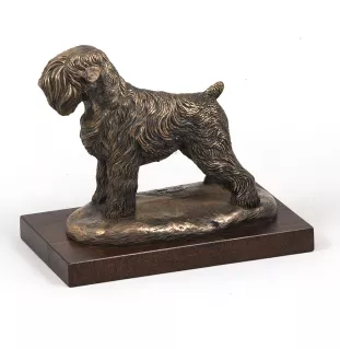 Terrier noir russe - statue de chien, figurine pour bureau, trophée pour exposition canine par la marque Art-Dog