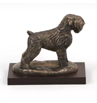 Terrier noir russe - statue de chien, figurine pour bureau, trophée pour exposition canine par la marque Art-Dog
