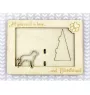 Chien de Saint Hubert, Bloodhound - Cadre photo, cadre en bois gravé, un joli gadget pour l'amoureux des chiens par Art-Dog