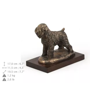 Terrier noir russe - statue de chien, figurine pour bureau, trophée pour exposition canine par la marque Art-Dog