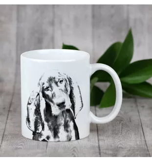 Black and Tan Coonhound - cup with a dog, cheerful cup for a dog lover, personalized gift from the Art-Dog brand