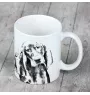 Schwarz-Lohfarbener Waschbärenhund, Black and Tan Coonhound - Tasse mit Hund, fröhliche Tasse für Hundeliebhaber, personalisiertes Geschenk der Marke Art-Dog