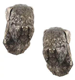 Russischer Schwarzer Terrier, Russkiy Tchiorny Terrier - Hundestatue, hängende Büste, einzigartige Dekoration für Hundeliebhaber der Marke Art-Dog