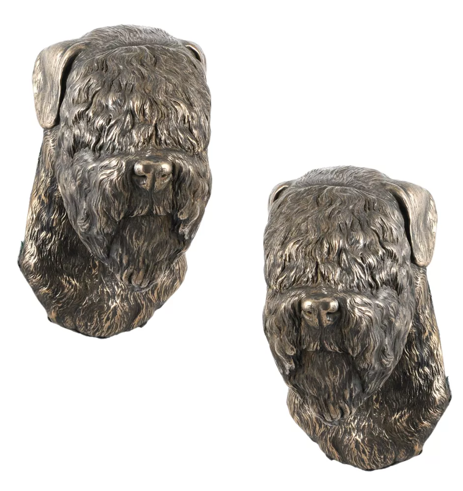 Black Russian Terrier, Chornyi Terrier - Dog statue, hanging bust, unique decoration for dog lover by Art-Dog brand