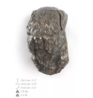 Russischer Schwarzer Terrier, Russkiy Tchiorny Terrier - Hundestatue, hängende Büste, einzigartige Dekoration für Hundeliebhaber der Marke Art-Dog