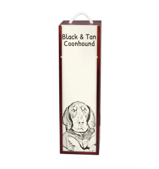 Black and tan coonhound I pudełko na wino z psem Art-Dog