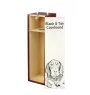 Black and Tan Coonhound I - wine box with a dog, alcohol box with graphics, personalized gift box from the Art-Dog brand