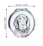 Black and Tan Coonhound I - Pocket mirror with a dog, personalized mirror for a purse, compact mirror with Art-Dog brand print.