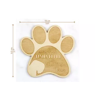 Russischer Schwarzer Terrier, Russkiy Tchiorny Terrier - Tasse Untersetzer, graviert Untersetzer mit Hund, Geschenk für Hundeliebhaber von Art-Dog Marke