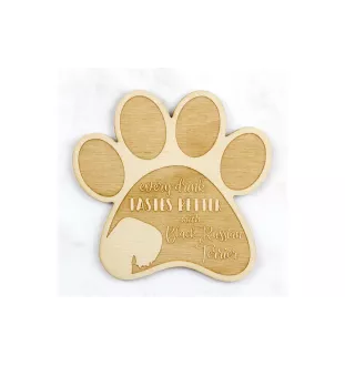 Russischer Schwarzer Terrier, Russkiy Tchiorny Terrier - Tasse Untersetzer, graviert Untersetzer mit Hund, Geschenk für Hundeliebhaber von Art-Dog Marke