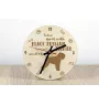 Black Russian Terrier, Chornyi Terrier - clock with dog, wooden clock with engraving, personalised clock by Art-Dog