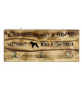 Black Russian Terrier, Chornyi Terrier - clothes hanger with a dog, medal display, home decoration from the Art-Dog brand