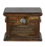 Black Russian Terrier, Chornyi Terrier - urn for dog ashes, personalized urn with engraving, commemorative box for dog ashes by Art-Dog brand