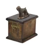 Black Russian Terrier, Chornyi Terrier - urn for the ashes of a dog, urn with a statuette, elegant urn in the classic style of the Art-Dog brand