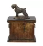 Black Russian Terrier, Chornyi Terrier - urn for the ashes of a dog, urn with a statuette, elegant urn in the classic style of the Art-Dog brand
