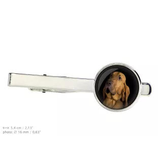 Bloodhound, St. Hubert Hound, Sleuth-hound - tie clip in a box, stylish tie, personalized jewelry from the Art-Dog brand
