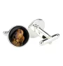 Chien de Saint Hubert, Bloodhound - Boutons de manchette dans une boîte, bijoux faits à la main, produit de la marque Art-Dog