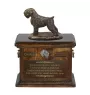 Black Russian Terrier, Chornyi Terrier - urn for dog ashes, urn with a statuette, personalized urn for dog ashes by Art-Dog brand