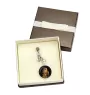 Bloodhound, St. Hubert Hound, Sleuth-hound - keychain in a box, own photo, keychain pendant from Art-Dog brand