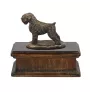 Black Russian Terrier, Chornyi Terrier - urn for dog ashes, classic urn with a statuette, elegant urn with a dog by Art-Dog brand