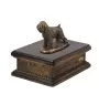 Russischer Schwarzer Terrier, Russkiy Tchiorny Terrier urne in Hundeasche, personalisierte Urne mit Statue, Holzurne mit Hund von Art-Dog