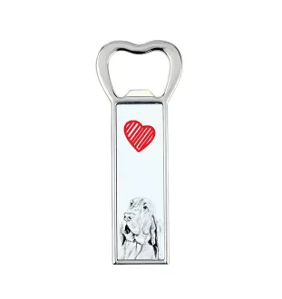 Bluthund, Bloodhound, Chien de St Hubert - Flaschenöffner mit Hund, personalisierter Flaschenöffner für den Kühlschrank, ein einzigartiges Geschenk für Männer von der Marke Art-Dog