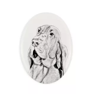 Bloodhound płyta nagrobna ze zdjęciem psa Art-Dog