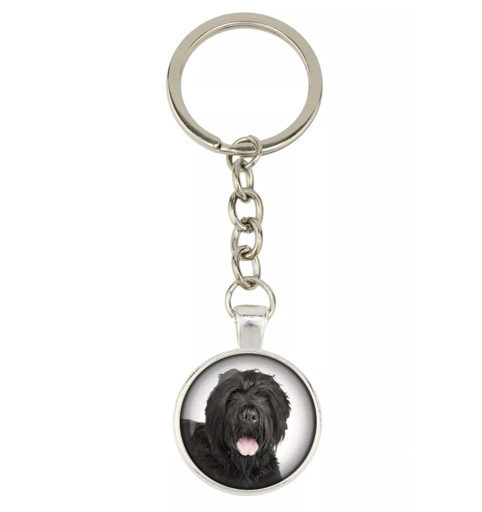 Black Russian Terrier, Chornyi Terrier - keychain with your photo, key decoration, bag pendant from Art-Dog brand