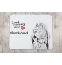 Bluthund, Bloodhound, Chien de St Hubert - Mauspad mit Druck, personalisiertes Mauspad mit Hund, einzigartiges Gadget für Büroangestellte von Art-Dog.