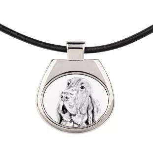 Bloodhound, St. Hubert Hound, Sleuth-hound - dog necklace, personalized pendant with a photo, unique necklace for women and men by Art-Dog brand