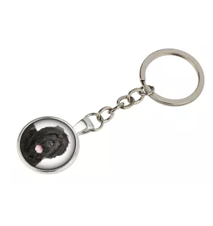 Russischer Schwarzer Terrier, Russkiy Tchiorny Terrier - Schlüsselanhänger in einer Box, eigenes Foto, Schlüsselanhänger der Marke Art-Dog