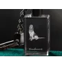 Chien de Saint Hubert, Bloodhound - Porte-clés en cristal avec photo de chien, porte-clés lumineux, cadeau unique de la marque Art-Dog