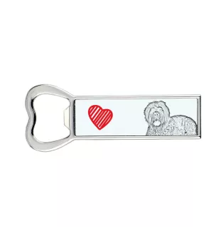 Russischer Schwarzer Terrier, Russkiy Tchiorny Terrier - Flaschenöffner mit Hund, personalisierter Flaschenöffner für den Kühlschrank, ein einzigartiges Geschenk für Männer von der Marke Art-Dog