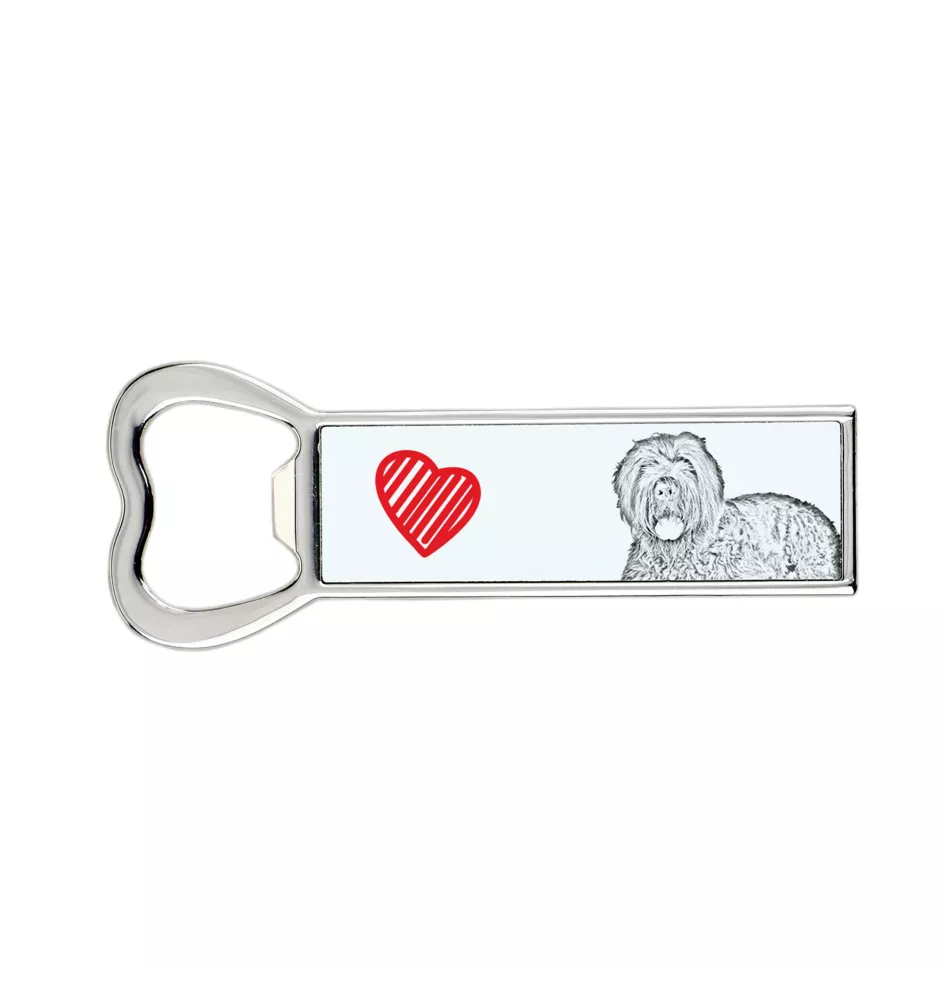 Russischer Schwarzer Terrier, Russkiy Tchiorny Terrier - Flaschenöffner mit Hund, personalisierter Flaschenöffner für den Kühlschrank, ein einzigartiges Geschenk für Männer von der Marke Art-Dog