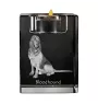 Bloodhound świecznik kryształowy z psem Art-Dog