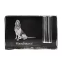 Chien de Saint Hubert, Bloodhound - Porte-stylos, organiseur en cristal avec photo de chien, décoration de bureau unique par la marque Art-Dog