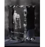 Black Russian Terrier, Chornyi Terrier - crystal with a picture of a dog, glass statuette with a picture, unique frame with a picture from Art-Dog brand